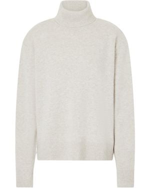 Frankie Shop Gala Wool And Cashmere-Blend Turtleneck Jumper - White