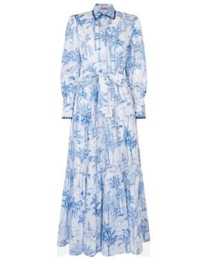 MC2 Saint Barth Printed Dress - Blue