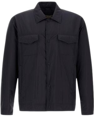 Herno Ecoage Long Sleeved Jacket - Blue