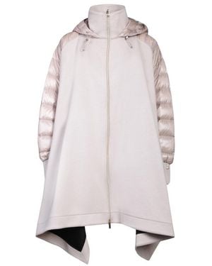 Herno Draped Hooded Coat - Multicolor