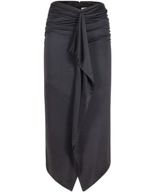 Essentiel Antwerp Janedoe Draped Jersey Skirt - Grey
