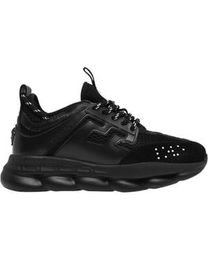 Versace Lace-Up Sneakers - Black