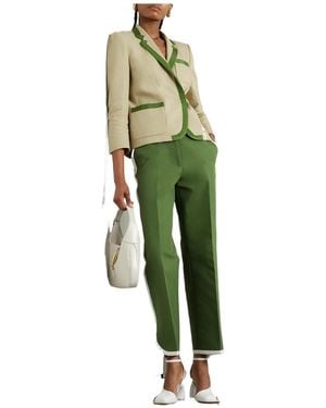 Dries Van Noten Bassie V-Neck Long-Sleeved Jacket - Green