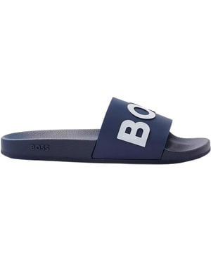 BOSS Logo Sliders - Blue