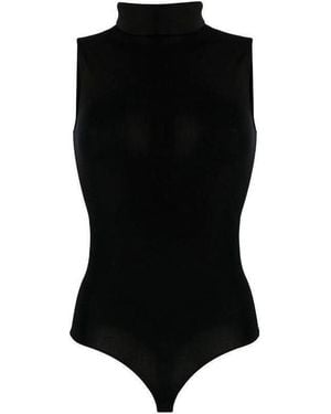 Wolford High Neck Viscose Bodysuit - Black