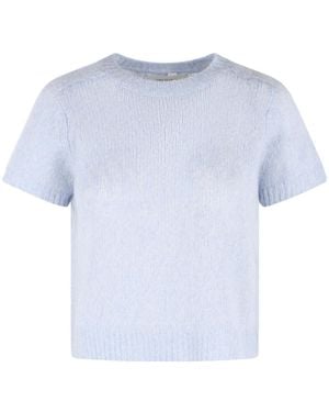 Lisa Yang Short-Sleeved Jumper - Blue