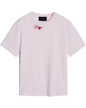 Simone Rocha Boy Embroidered T-Shirt - Pink
