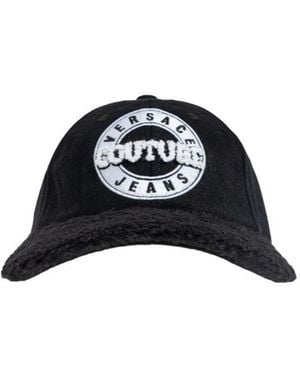 Versace Jeans Couture Couture Logo Embroidered Baseball Cap - Black
