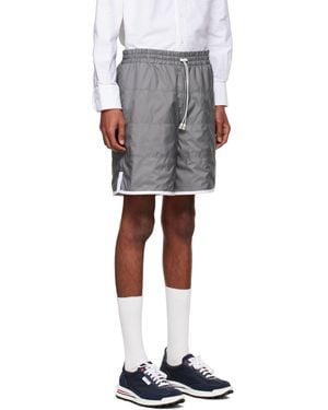 Thom Browne Ripstop Drawstring Track Shorts - Black