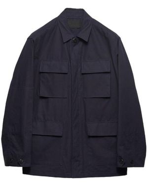 Prada Cotton Safari Jacket - Blue