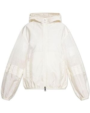 Moncler Voue 3-In-1 Short Hooded Jacket - White
