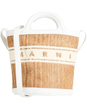Marni Twotone Mini Bucket Bag - Natural