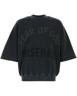 Fear Of God Logo Printed Sweatshirt - Black