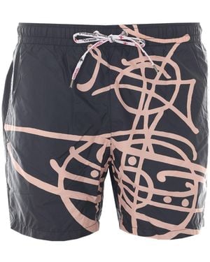 Vivienne Westwood All Over Print Swim Shorts - Blue