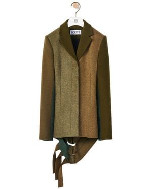 Loewe Slashed Jacket - Green