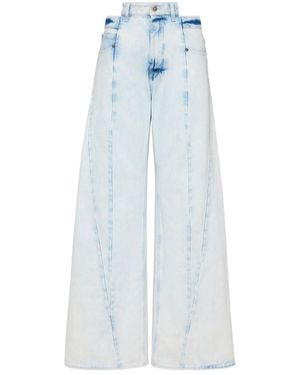 Maison Margiela Bleached Spliced Jeans - Blue