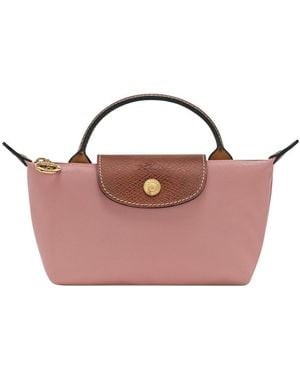 Longchamp Le Pliage Zipped Tote Bag - Pink