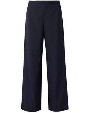 The Row Wide-Leg Casual Trousers - Blue