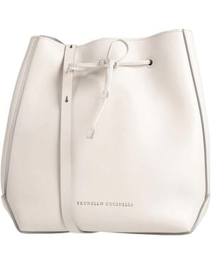 Brunello Cucinelli Solid Crossbody Bags - Natural