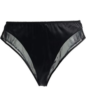 Dolce & Gabbana High-Waisted Solid-Color Soft Panties - Black