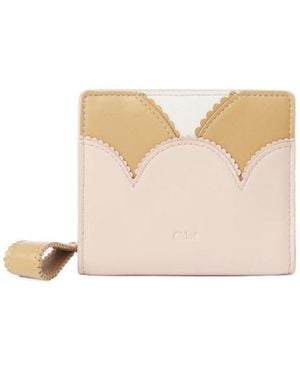 Chloé Multi-colour Logo Wallet - Natural