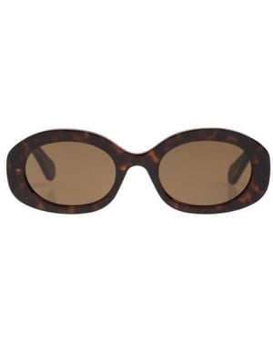 Chloé Oval-Frame Recycled-Acetate Sunglasses - Multicolour