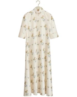 Dior Mid-Length Belted Shirtdress - White