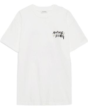 Anine Bing Short-Sleeved T-Shirt - White