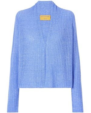 Guest In Residence V-Neck Wool Knit Jumper - Blue