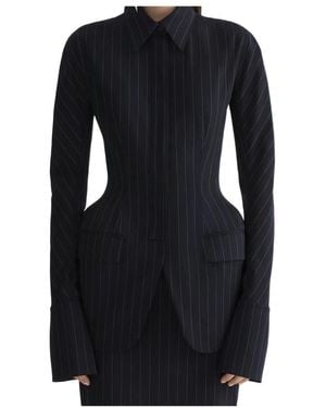 Mugler Long-Sleeve Casual Jacket - Black