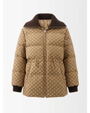 Gucci Padded Zip-Up Jacket - Brown