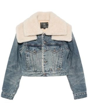 R13 Long Sleeve Denim Jacket - Blue