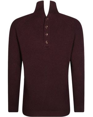 Dondup Ribbed Knit Sweater - Red