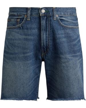 Polo Ralph Lauren Frayed Denim Shorts - Blue