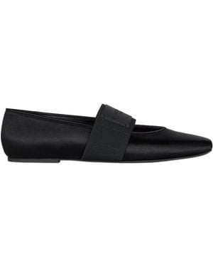 Givenchy Sliced Square Ballet Flats - Black