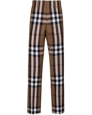 Burberry House Check Tailored Pants - Multicolor