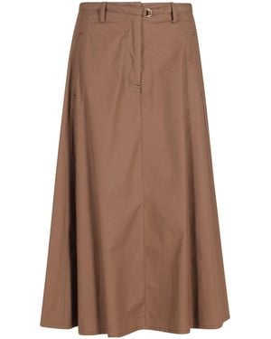 Seventy Belt-Loop Skirt - Brown