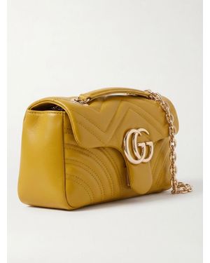 Gucci Gg Marmont Small Shoulder Bag - Yellow