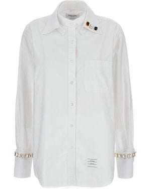 Thom Browne Embellished Shirt - White