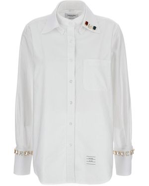 Thom Browne Embellished Shirt - White