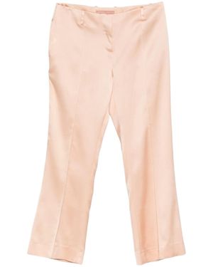 Ermanno Scervino Cropped Flared Trousers - Natural