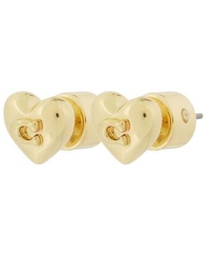 COACH Heart-Patterned Earrings - Metallic