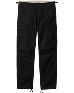 Carhartt Aviation Cargo-Pockets Ripstop Trousers - Black