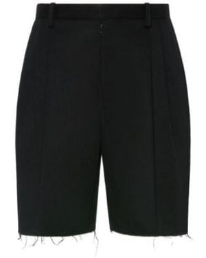 Maison Margiela Pleated Tailored Shorts - Black