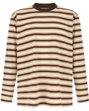 AURALEE Striped Long-Sleeve T-Shirt - White