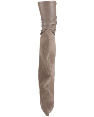 Rick Owens Solid Colour Platform Boots - White
