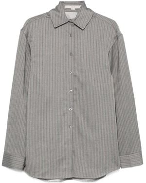 REMAIN Birger Herringbone-Patterned Shirt - Gray