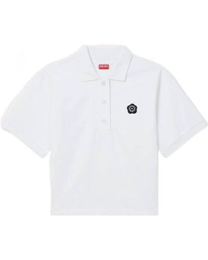 KENZO Boke Flower 2.0 Embroidered Polo Shirt - White