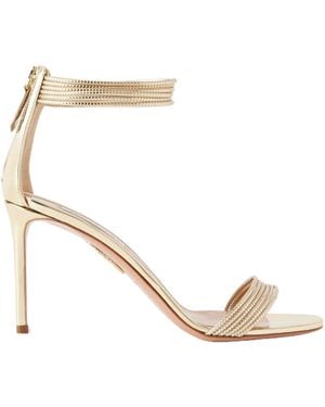 Aquazzura Metallic Sandals