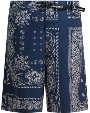 Kapital Bandana Shorts - Blue
